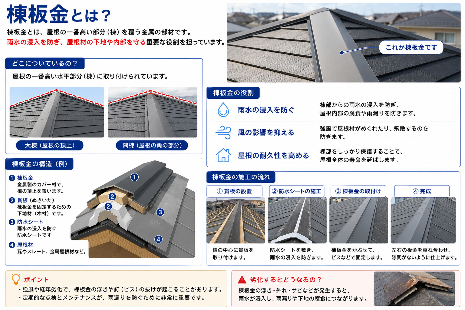 姫路市　棟板金　説明